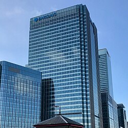 外観：バークレイズ本社ビル
