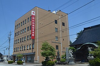外観：にいかわ信用金庫 本店