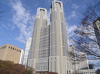 外観：本店が入居する東京都庁第一庁舎