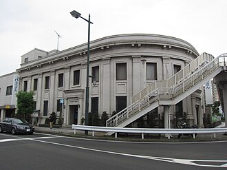 外観：昭和3年建築の小田原支店（前明和銀行 本店、旧横浜銀行 小田原支店）